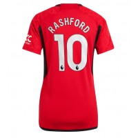 Manchester United Marcus Rashford #10 Fotballklær Hjemmedrakt Dame 2023-24 Kortermet